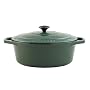 Chasseur Cast Iron 31cm, 4.8ltr Oval Racing Green Casserole