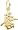 Happiness: Long Life, Gold Plated Silver Charm by Rembrandt Charms