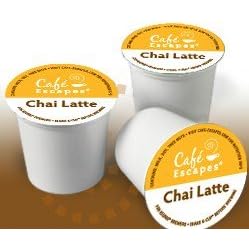 Cafe Escapes Chai Latte K-Cups for Keurig Brewers, 16 pack