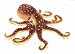 Plush Brown Octopus 13