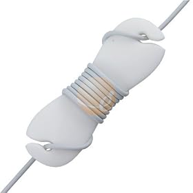 Eforcity White Headset Smart Wrap for iPods, Mp3 players, CD players, Portable DVD players, any device with earphones