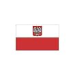 Poland State Flag and Civil Ensign Flag 3ft x 5ft Nylon
