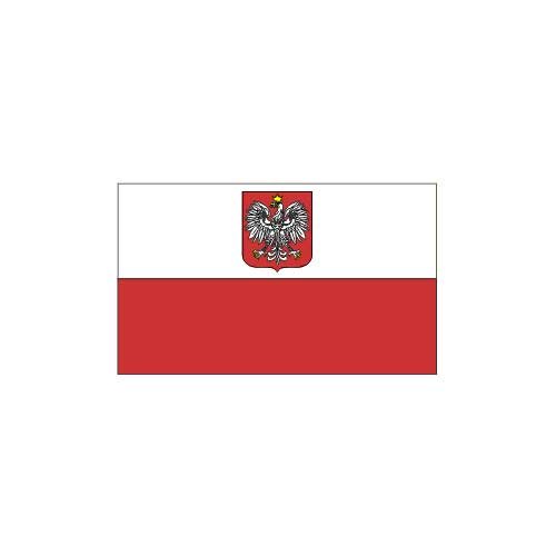 Poland State Flag and Civil Ensign Flag 3ft x 5ft Nylon