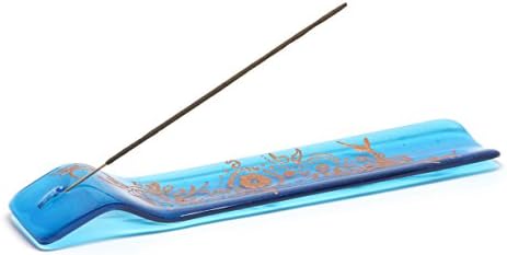 Turquoise Mehndi Design Stick Incense Holder