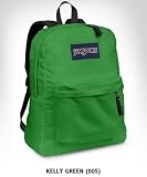 Jansport Backpack Superbreak Kelly Green for School Work or Play