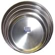 Round Stainless Steel Pan 12 in. diam., 2.5 in. deep