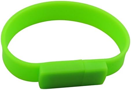 Lalakie® Wristband Bracelet USB 3.0 Memory Stick Pendrive Flash Drive 64GB High Speed (Green)