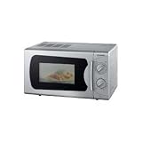 Severin MW 7857 Mikrowelle / 700 Watt / 20 Liter / mit Grill-Funktion / 45 cm Breite / 26 cm Höhe / silber