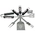 Texas Tech Red Raiders 4 piece BBQ (Barbecue) Set - Spatula/Tongs/Fork/Basting Brush - NCAA College Athletics Fan Shop Sports Team Merchandise