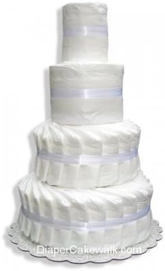 4 tier Do-It-Yourself Diaper Cake