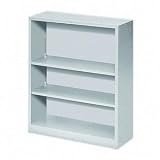 41 H Three Shelf Steel Bookcase Finish: Light Gray
