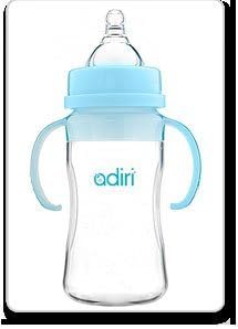 Adiri NxGen Transitional Nurser Baby Bottle - Blue 9oz