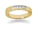 0.25 Princess Cut Diamond Wedding Band in 18k Yellow Gold