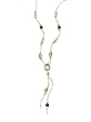 Shimmers Pomegranate Necklace - Rose Quartz, Garnet, and Pearl Beads, by Neta