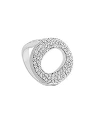 Diamond O Ring 14K White Gold - 0.50 CT Diamonds