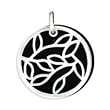 .925 Silver & Black Onyx Leaf Pendant