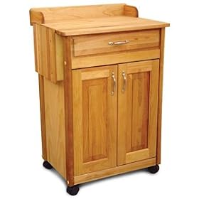 Cart with Knife Rack and Backsplash by Catskill Craftsmen