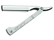 Dovo Aluminum Silver Shavette, Satin Handle