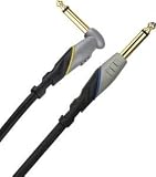 Monster Performer 500 Instrument Cable - Right Angle to Straight 1/4 Inch Plugs, 12 Feet
