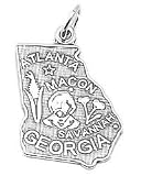 Sterling Silver Georgia Charm