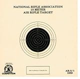 National Target NRA 10-Meter Air Rifle Bullseye Target, 1 Bull/Page, 100ct