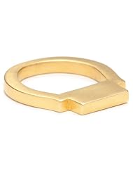 Kelacala Q Ring with Rectangle Brick Top Ring, Size 6.5