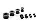 Flesh Tunnel Plug Stopfen Acryl Ohr Piercing SCHWARZ