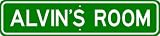 ALVIN ROOM SIGN - Personalized Gift Boy or Girl, Aluminum
