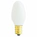 Feit Electric BP4C7/W/4 4-Watt C7 Night Light Bulb with Candelabra Base, White, 4 Pack