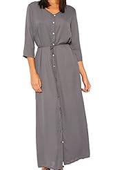 Polyester/Spandex Spring Summer Winter 3/4 Sleeves Checkered Print  Shirt  Dress