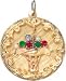 Tree of Life in Circle Shadow Box, 14K Gold Charm