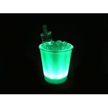 Fortune Products IB-RGBW9 LED Lighted Ice Bucket, 9.25" Diameter x 11.5" Height, 180oz Capacity, Multi-Color