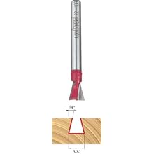 Freud 22-103 3/8-Inch Diameter 14-Degree Dovetail Router Bit with 1/4-Inch Shank