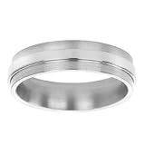 Titanium Comfort Fit Women's Wedding Band, 6mm