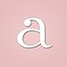 Wooden Wall Letter Hanging Initials Letter: A