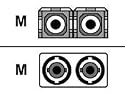 APC - Fibre optic cable - ST multi-mode (M) - SC multi-mode (M) - 1 m - fiber optic