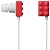 ELECOM カナルタイプヘッドフォン PLAYBRICK(レッド) EHP-CIN40RD