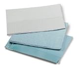 TIDI Towels/Bibs, 3 Ply Tissue + Poly, 13 X 18, White, 500 Per Case