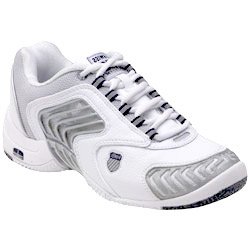K-Swiss Mens Glaciator White Gray Navy (WIDTH: Medium, SHOE SIZE:9.5) by K-Swiss