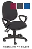 Trexus Intro Operators Chair PCB High Back H490mm Seat W490xD450xH440-560mm Charcoal