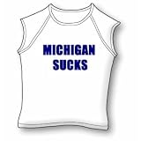 Michigan Sucks Jr. Miss Cap Sleeve