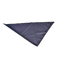 San Jamar H500 Poly Cotton Blend Neckerchief, 33" Length, Navy Blue
