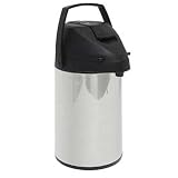QUICK - 2.5 Litre Pump Action Vacuum Flask - Silver / Black