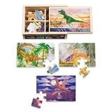 Melissa & Doug Deluxe Dinosaur in a Box Jigsaw Puzzles