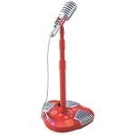 SAVE $35.84 - Red Music Pop Star Singalong Microphone: Musical Party Stage Microphone Stand for the Little Idol $44.15