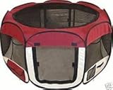 Large Burgundy Pet Tent Exercise Pen
