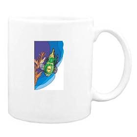 Mug with aquatic, fish, animal by Shopzeus
