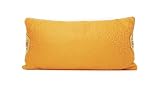 Decorative Quilt Pillow with Activated Bamboo Carbon, Natural Color Dyes, Rectangular Medium
