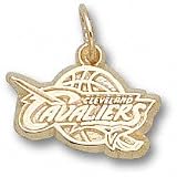 Cleveland Cavaliers 14K Gold Basketball Logo 3/8'' Pendant Amazon.com