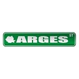  ARGES ST  STREET SIGN CITY ROMANIA